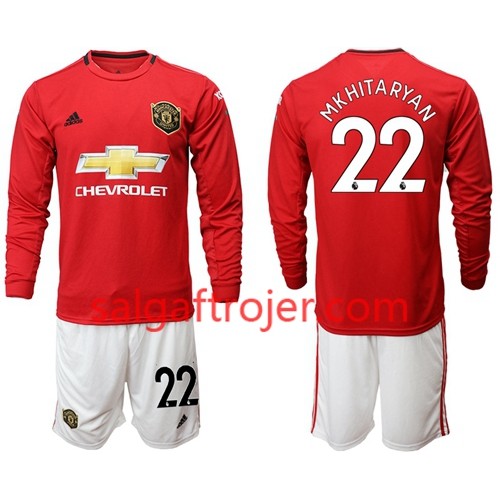 Manchester United Fodboldtrøjer Mkhitaryan 22 Børn Hjemmebanesæt 2019/20 Langærmet Manchester United Fodboldtrøjer Mkhitaryan 22 Børn Hjemmebanesæt 2019/20 Langærmet